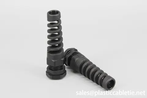 CE Approved nylon PA material black and grey color IP68 spiral Waterproof PG Cable Glands With Strain Relief view 5