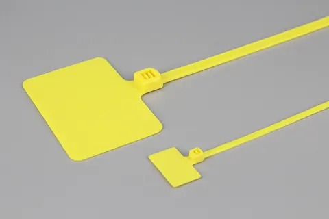 Bridas marcadoras tipo bandera DEMOELE de 7*360 mm y 7*290 mm de gran tamaño con etiqueta de 75*50 mm