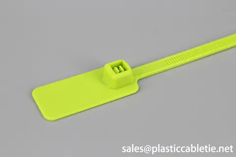 5*180mm double teeth locking with high tension serialized flag marker cable ties view 2