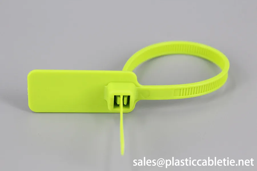 5*180mm double teeth locking with high tension serialized flag marker cable ties