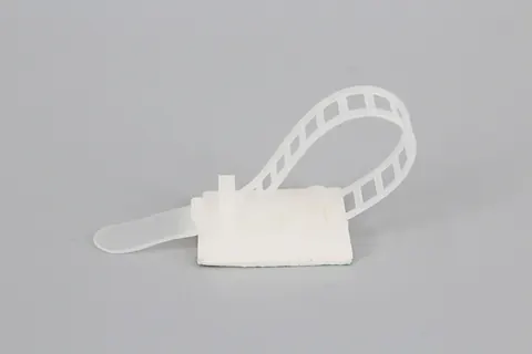 Abrazadera autoadhesiva ajustable para cable