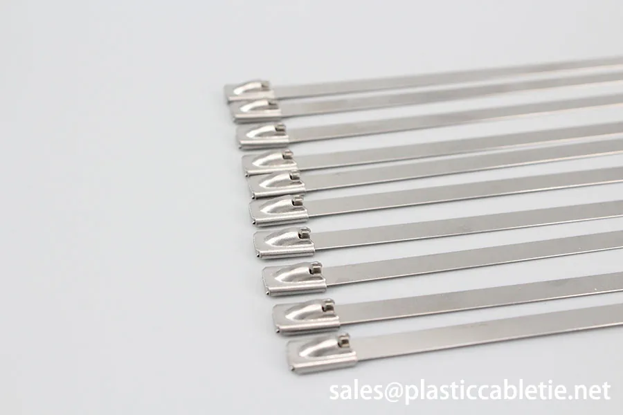 201 304 316 Naked Stainless steel ball locking cable ties with full size