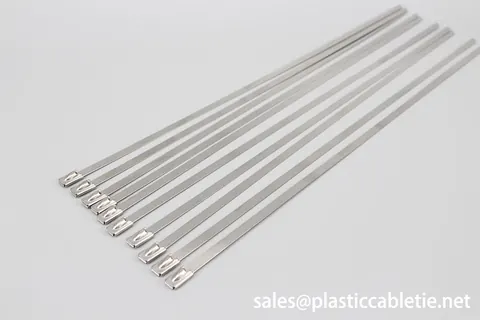 201 304 316 Naked Stainless steel ball locking cable ties with full size view 3