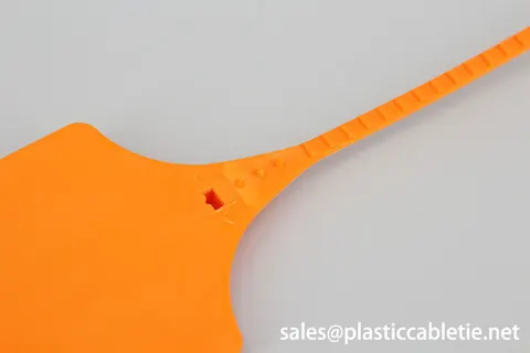 DM-5*250MKT length Colorful strip seal PP material identification security seal cable ties with logo and numbered print view 3