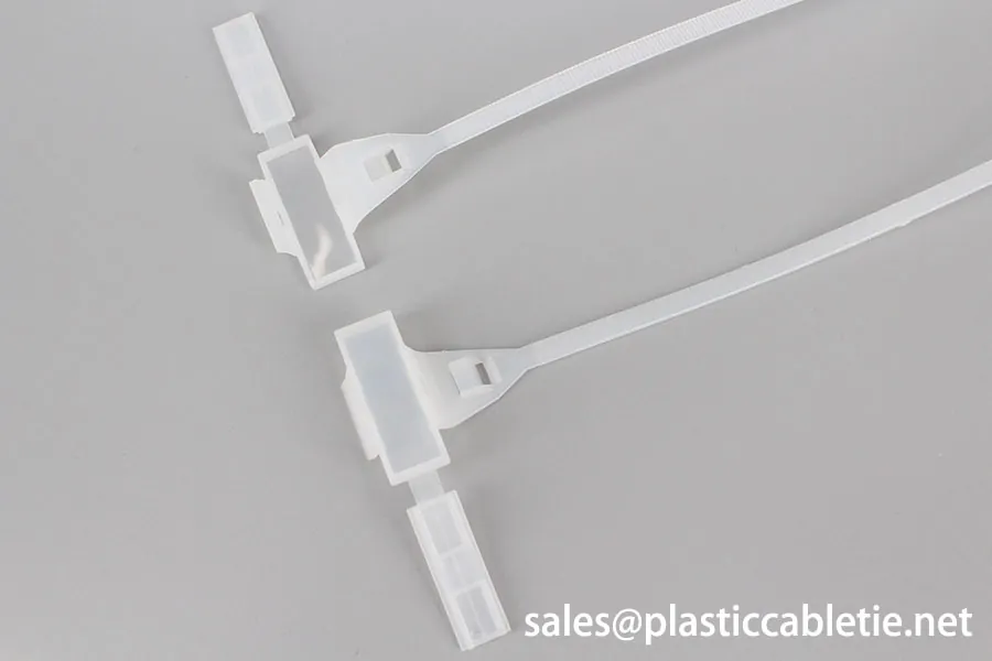 Nylon cable tie-flip marker cable tie with label transparent box
