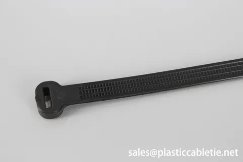 Black and Natural Nylon Stainless Steel Barb Inlay Cable Tie view 4