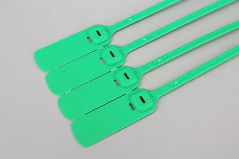 Precintos de seguridad con etiqueta alargada de 70x25 mm para remolques, camiones y contenedores