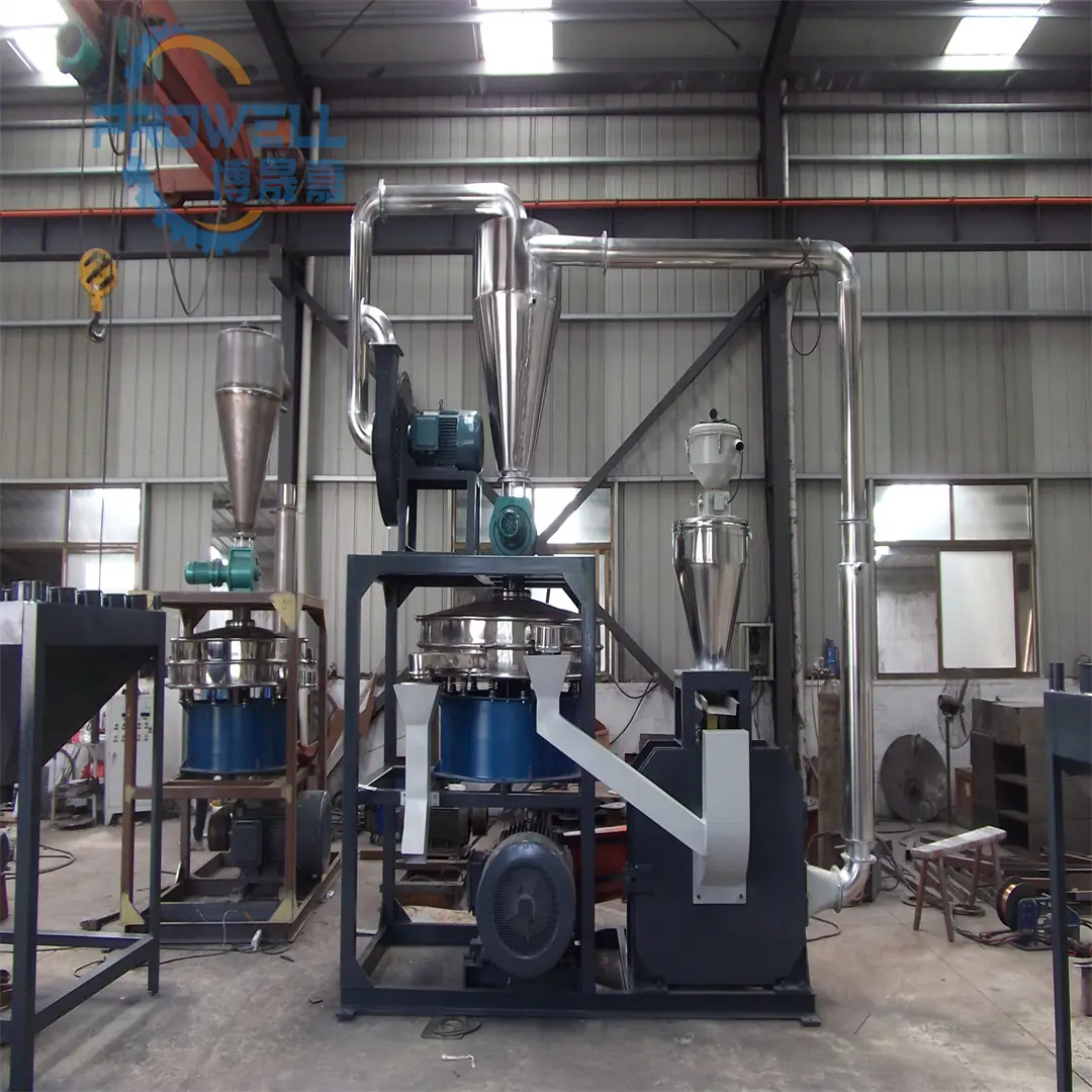Máquina pulverizadora automática de escamas de PE, máquina de molienda