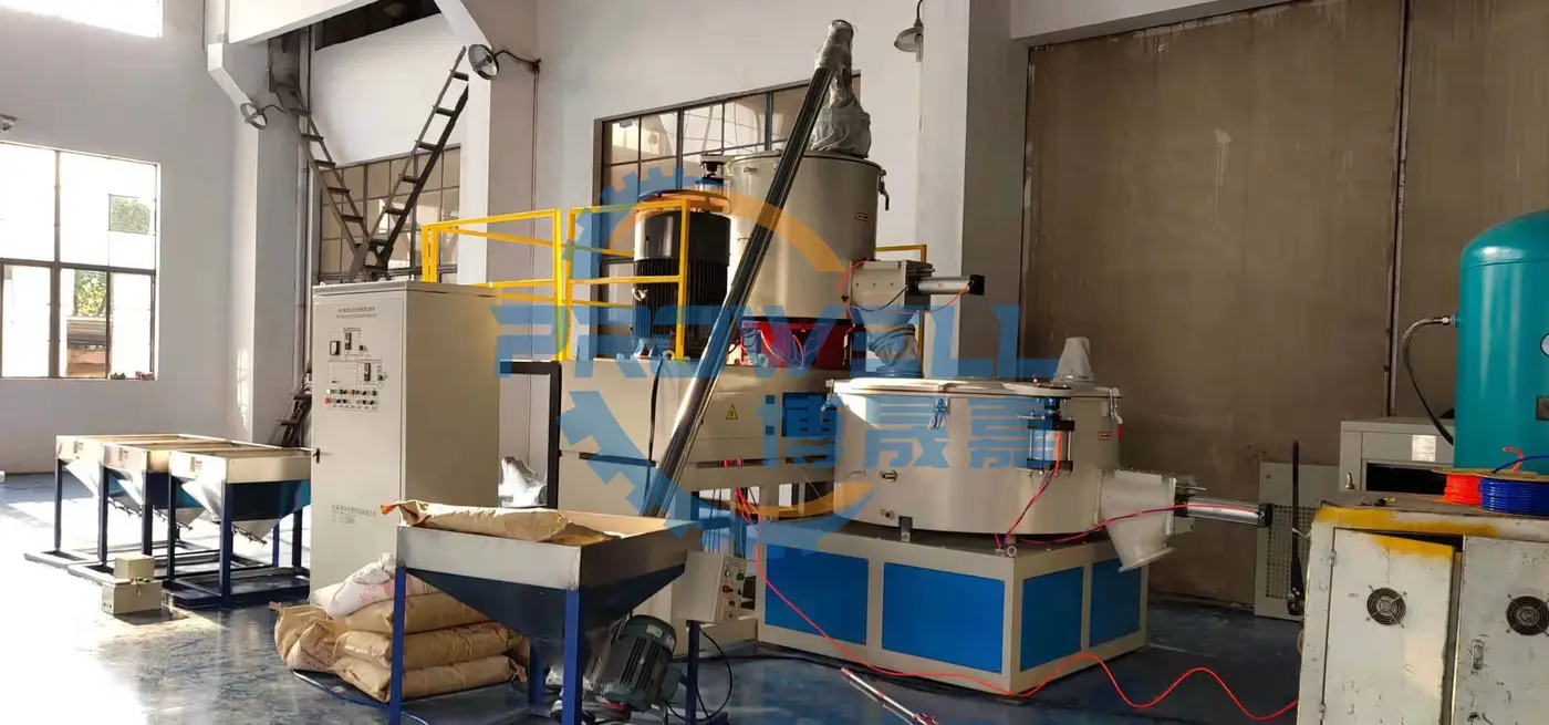 Máquina de mezcla de alta velocidad para polvo plástico de PVC
