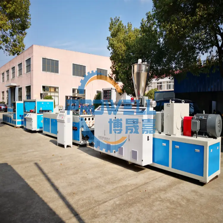 Línea de producción de tubería de PVC de cuatro cavidades de 16-32 mm