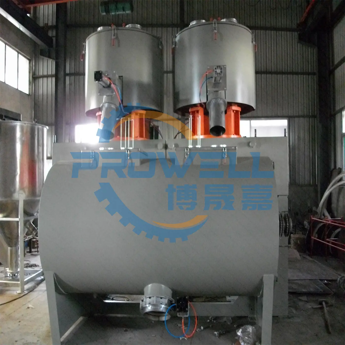Mezcladora de PVC SHR-800*2/4000, unidad horizontal de mezcla de alta velocidad