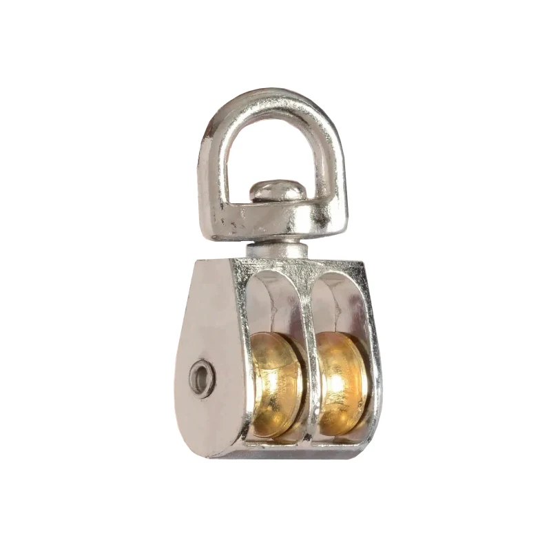 Die Cast Fixed Double Pulley Metal Wheel — 4