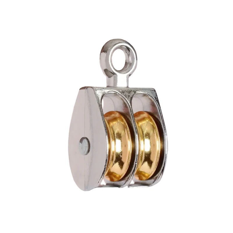 Die Cast Fixed Double Pulley Metal Wheel