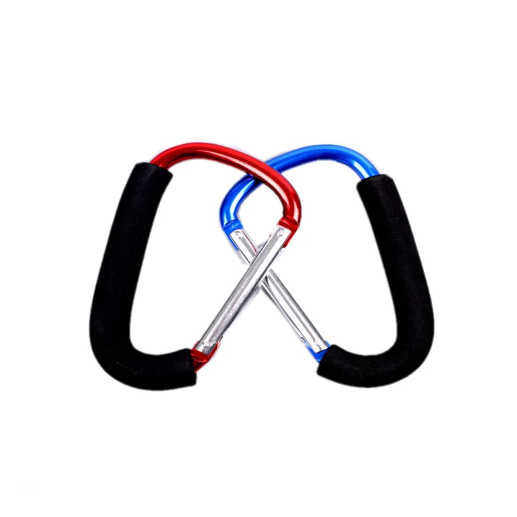 D Type Mountaineering Buckle 8CM Aluminum Alloy — 7