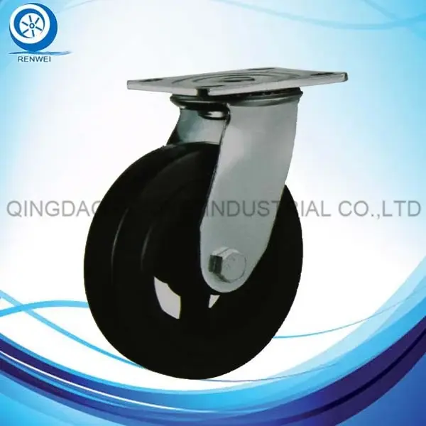 CP5031 Heavy Duty Cast Iron Rubber Caster