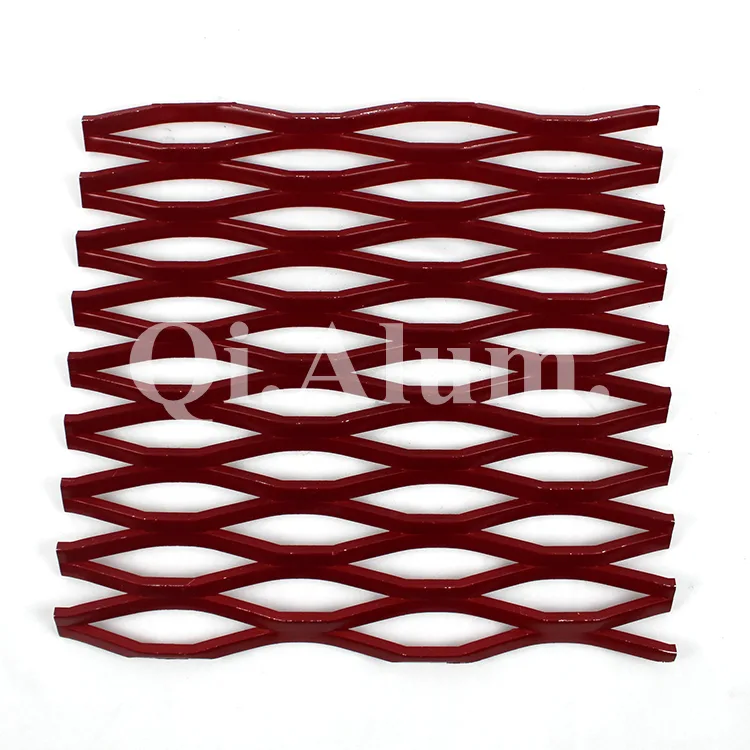 Aluminum Expanded Mesh SDF Powder Coating Finish Galvanized Metal for Building — 3