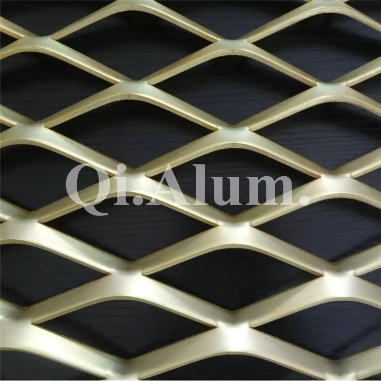 Aluminum Expanded Mesh SDF Powder Coating Finish Galvanized Metal for Building — 2
