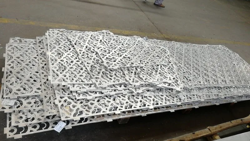 CNC Cut Custom Pattern Fireproof Perforated Curtain Wall Aluminum Screen — 6