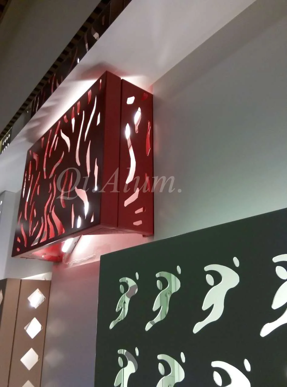 Decorative Outdoor Aluminium Air Conditioner Protector Exterior Wall Cladding — 3