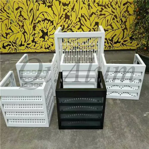 Decorative Outdoor Aluminium Air Conditioner Protector Exterior Wall Cladding