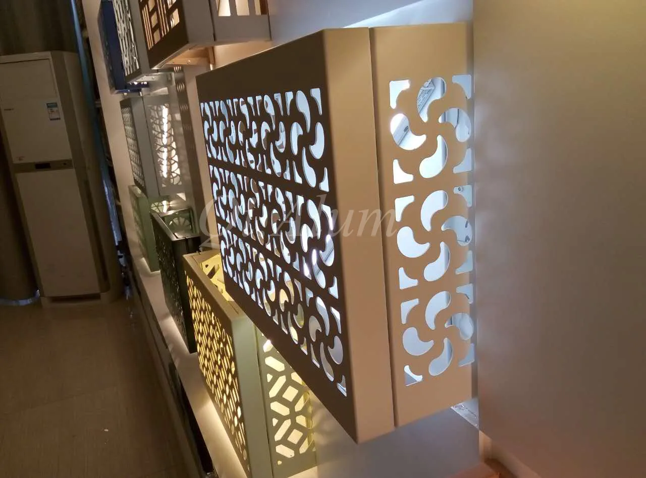 Decorative Outdoor Aluminium Air Conditioner Protector Exterior Wall Cladding — 4