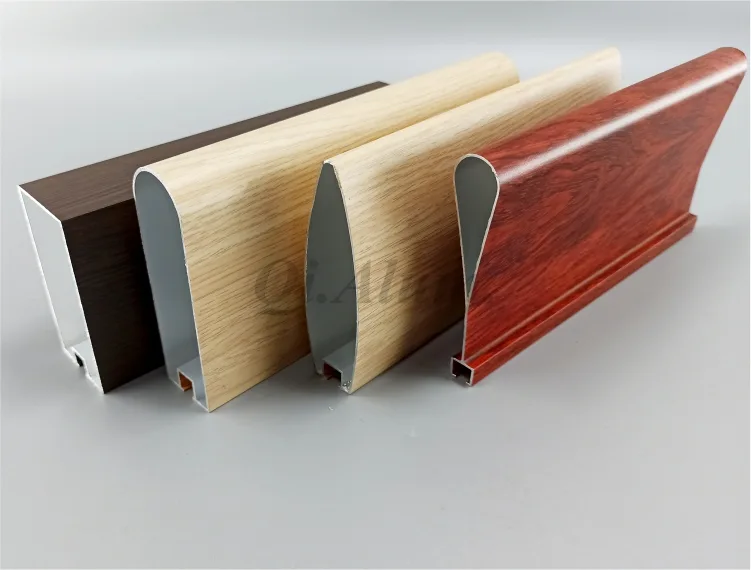 Interior Aluminum Extrusion Profile Ceiling Decoration Wooden Coated Tile Indoor Pan — 5