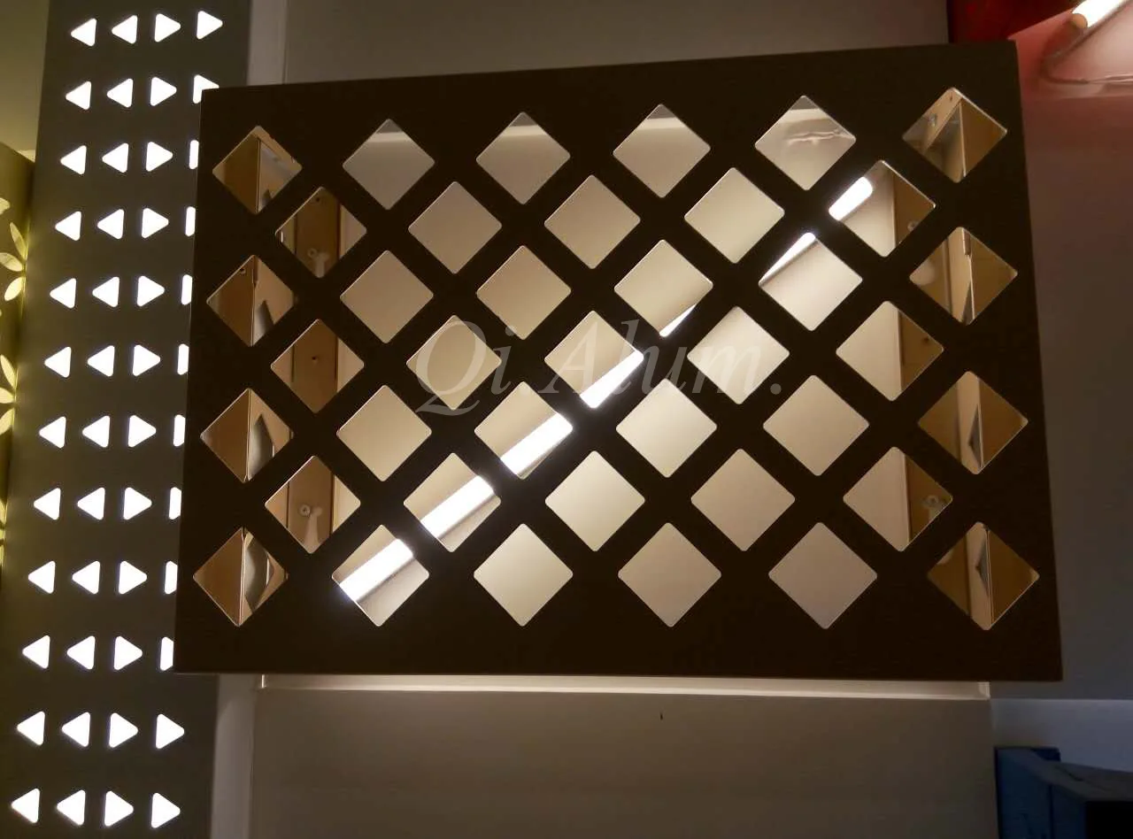 Decorative Outdoor Aluminium Air Conditioner Protector Exterior Wall Cladding — 5