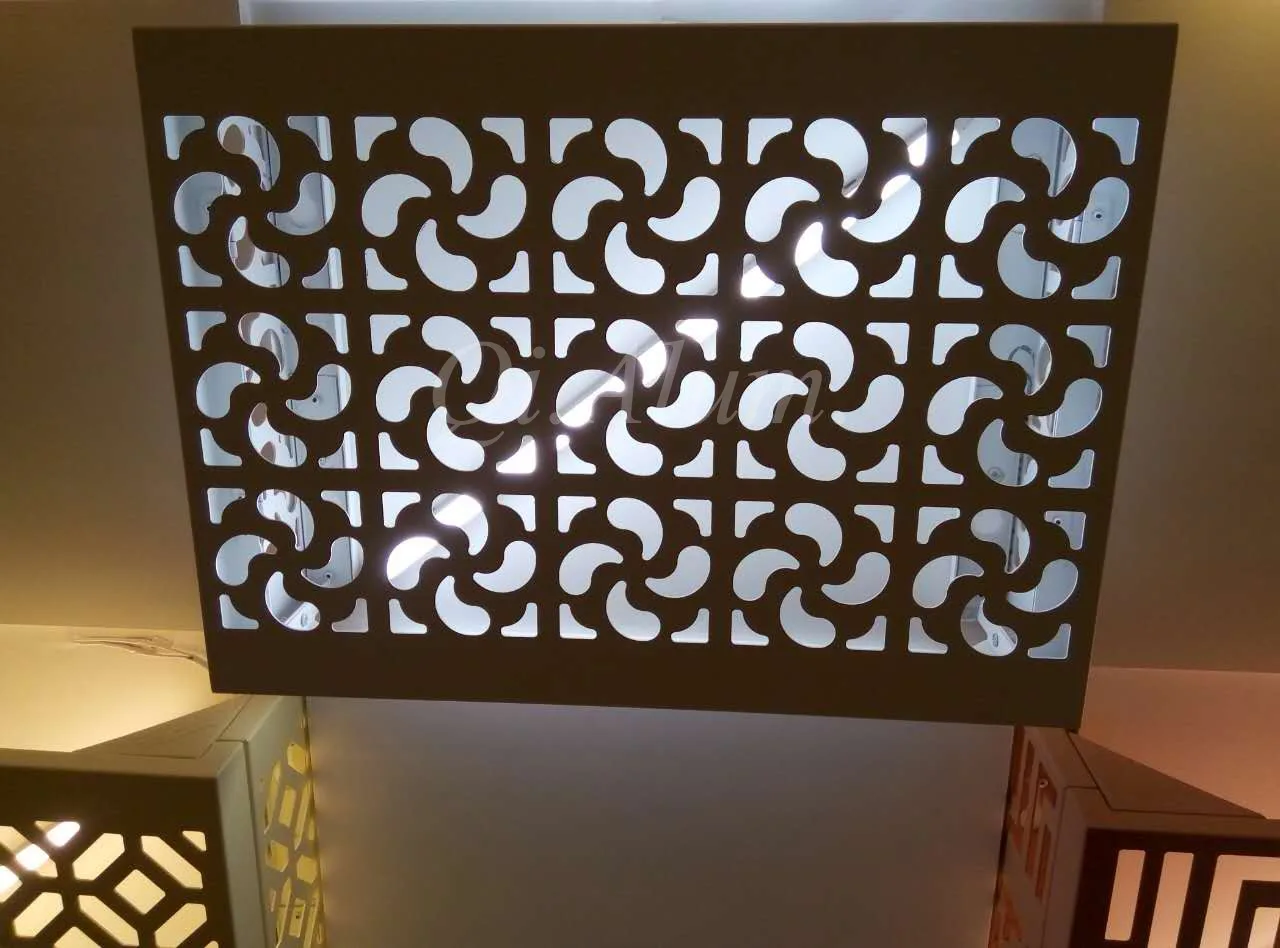 Decorative Outdoor Aluminium Air Conditioner Protector Exterior Wall Cladding — 8
