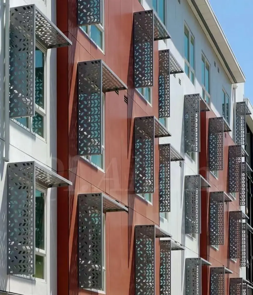 Decorative Aluminum Laser Cut Metal Screens Panels for Shades Pergola Matrix Luxury Style — 4