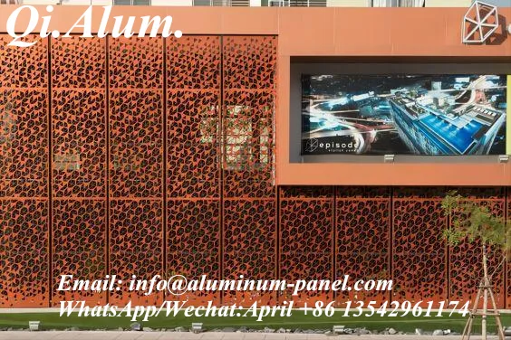 Aluminium perforated metal stairs
