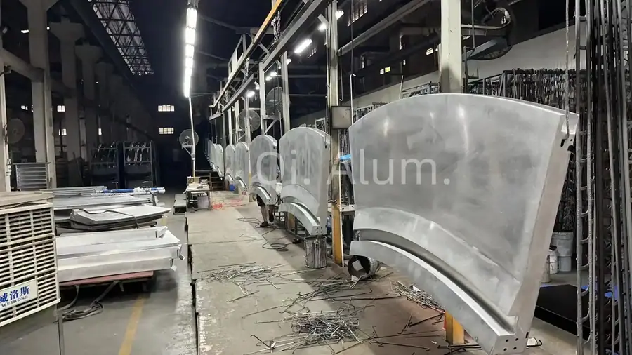 Curved Sheet 3.0mm Thick Aluminum Custom Metal Curtain Wall Decorative Panel with Both Sided — 4