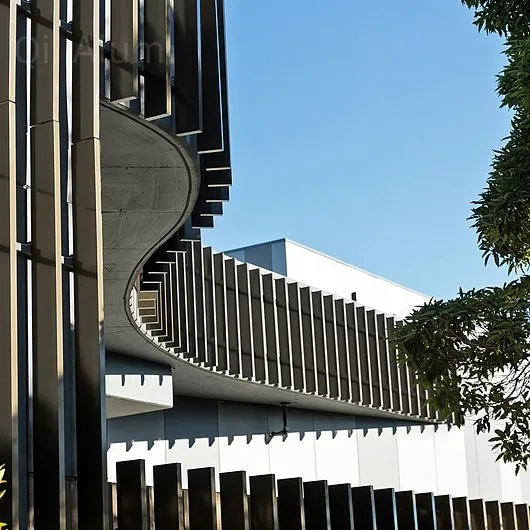 Aluminum Alloy Section Box Louver Cladding Panel Exterior Facade Curtain Wall — 7