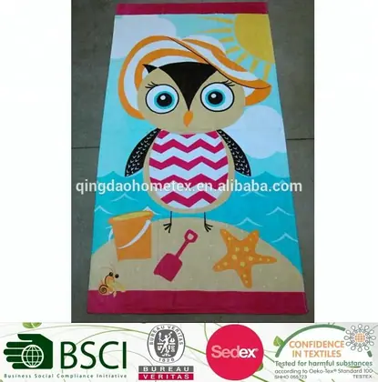 Cotton High Quality Animal Design Juvenile –Crocodile Printed Beach towel — 3