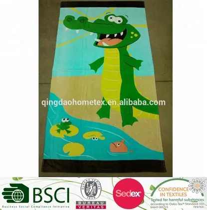 Cotton High Quality Animal Design Juvenile -Dolphin Printed Beach towel — 4