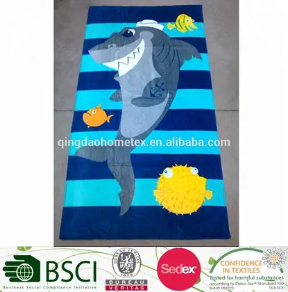 Cotton High Quality Animal Design Juvenile -Owl Printed Beach towel — 2