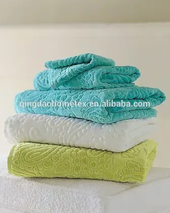 100% Cotton Beige Colour Soft Bath Towel Set — 4