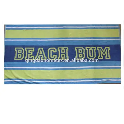 100% Cotton Ladder Shape Wave Pattern Printed Beach Towel — 8