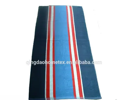 Blue Colour Yarn Dyed Double Jacquard Beach Towel — 4