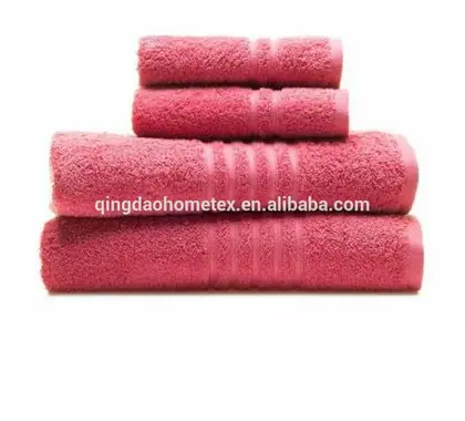 100% Cotton 3 Pack White Towel Set With Embroidery — 3