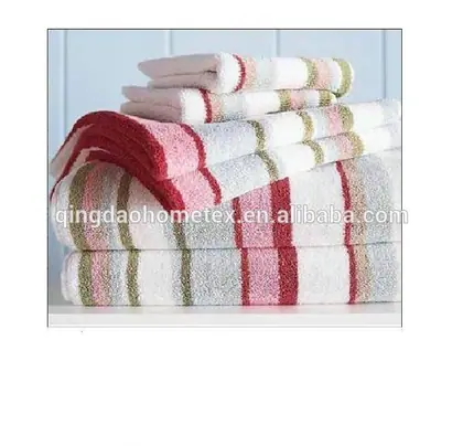 100% Cotton 3 Pack White Towel Set With Embroidery — 5