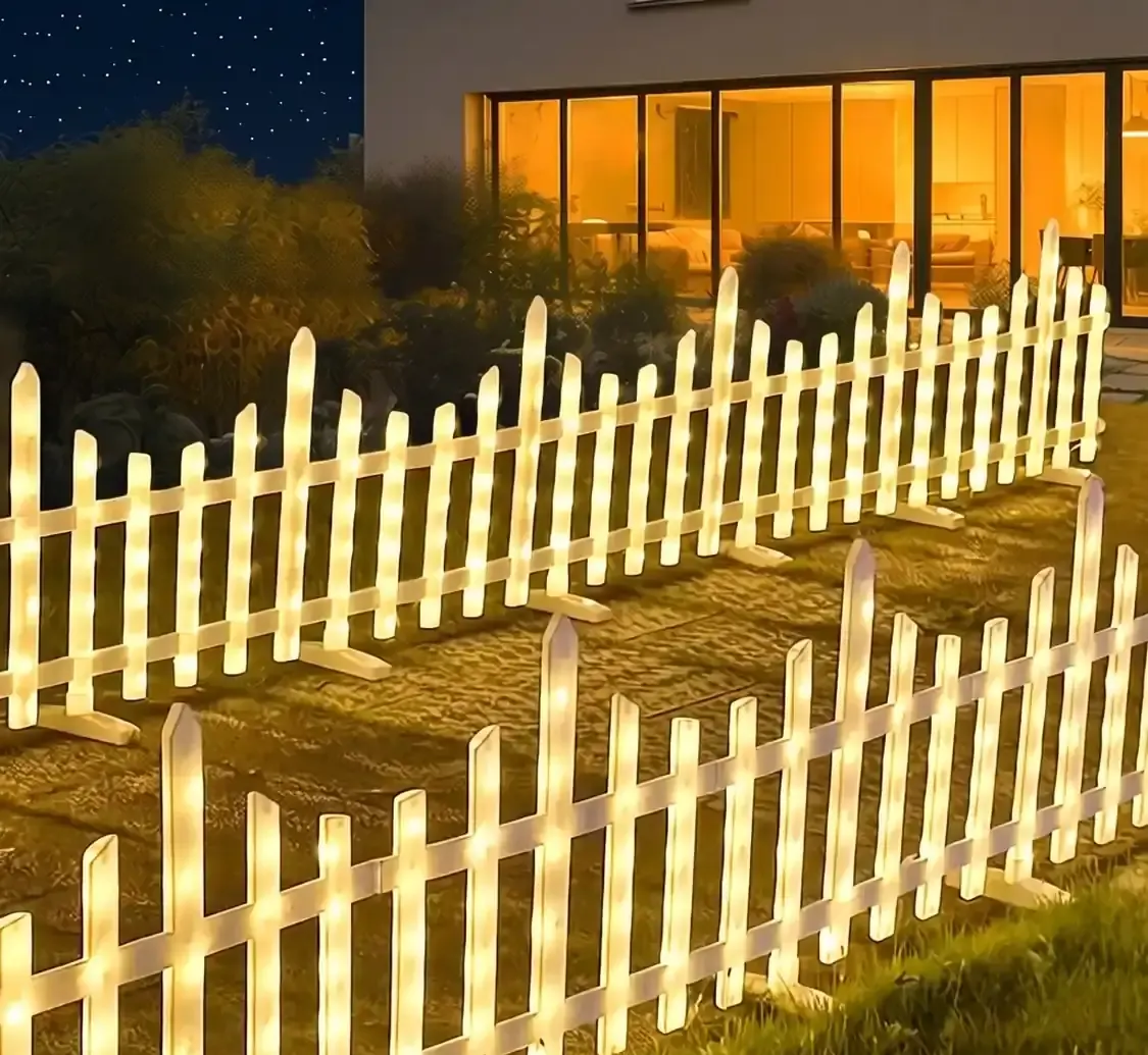 Gartenzaun- und Fassadenlicht - Lange Außenstrecken für Zäune, Gartenbeete und Hausfassaden.