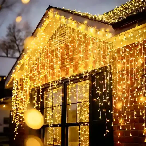 Guía de instalación de iluminación navideña de exterior