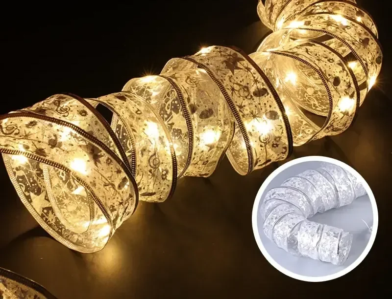 Cinta de raso con luces LED