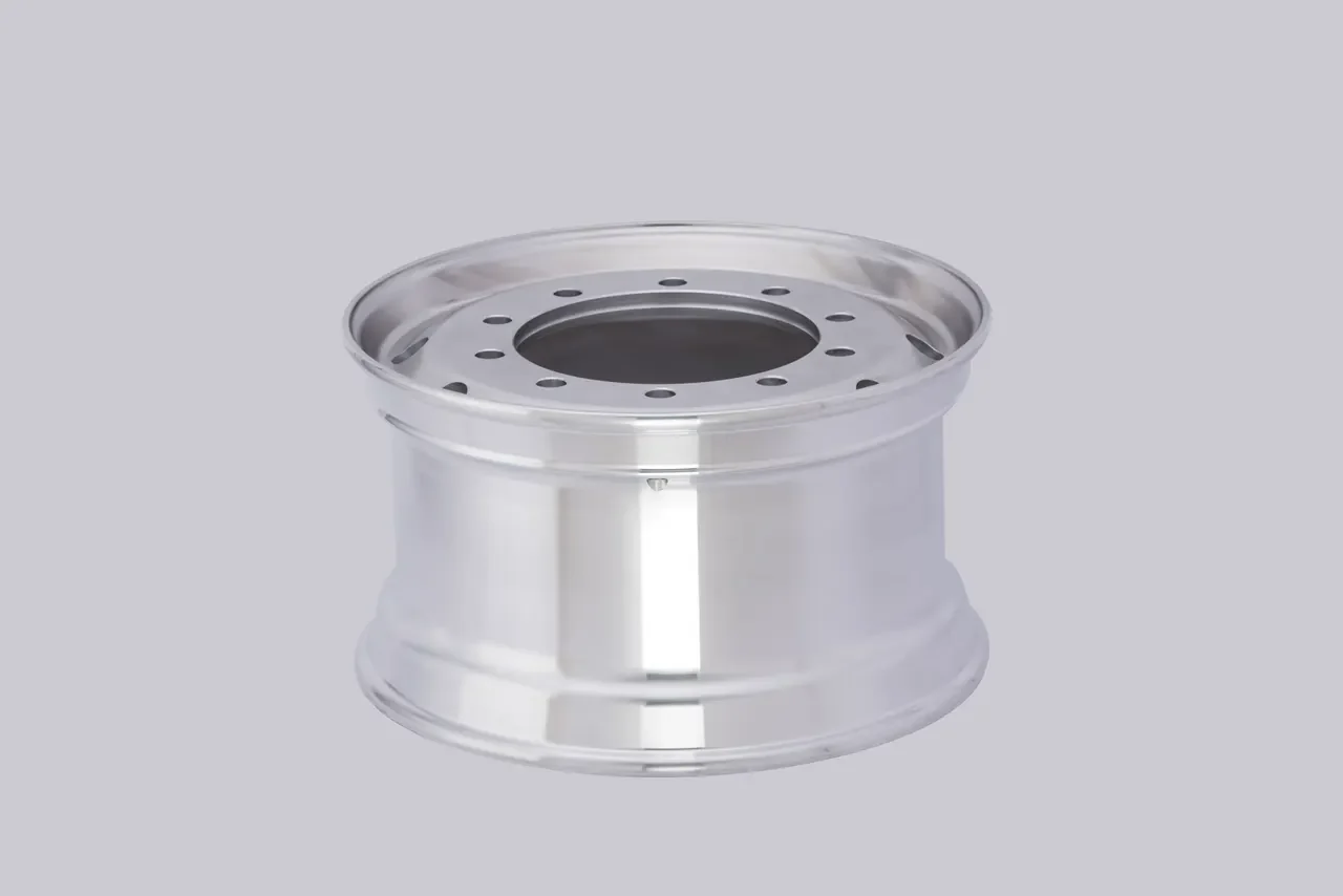 22.5x11.75 Dual Polished truck wheel view 4