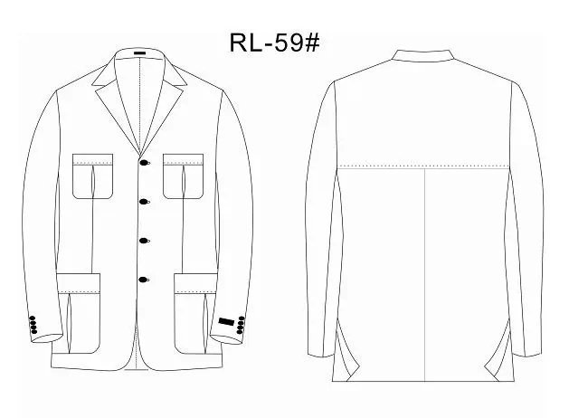 RL59 - классический стиль с длинным рукавом от Right Luck