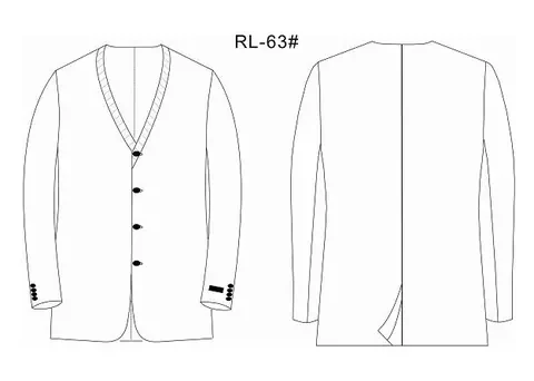 RL63 - классический стиль с длинным рукавом от Right Luck