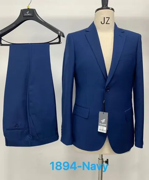 1894 Navy - Men's Suits by Right Luck
