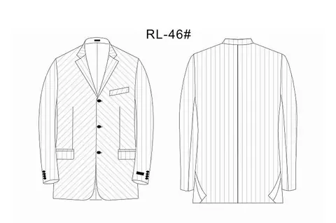 RL46 - классический стиль с длинным рукавом от Right Luck
