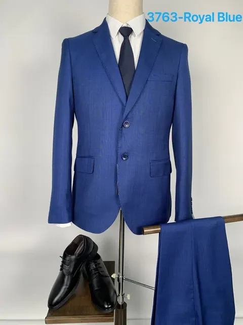 3763Royalblue - Мужские костюмы от Right Luck