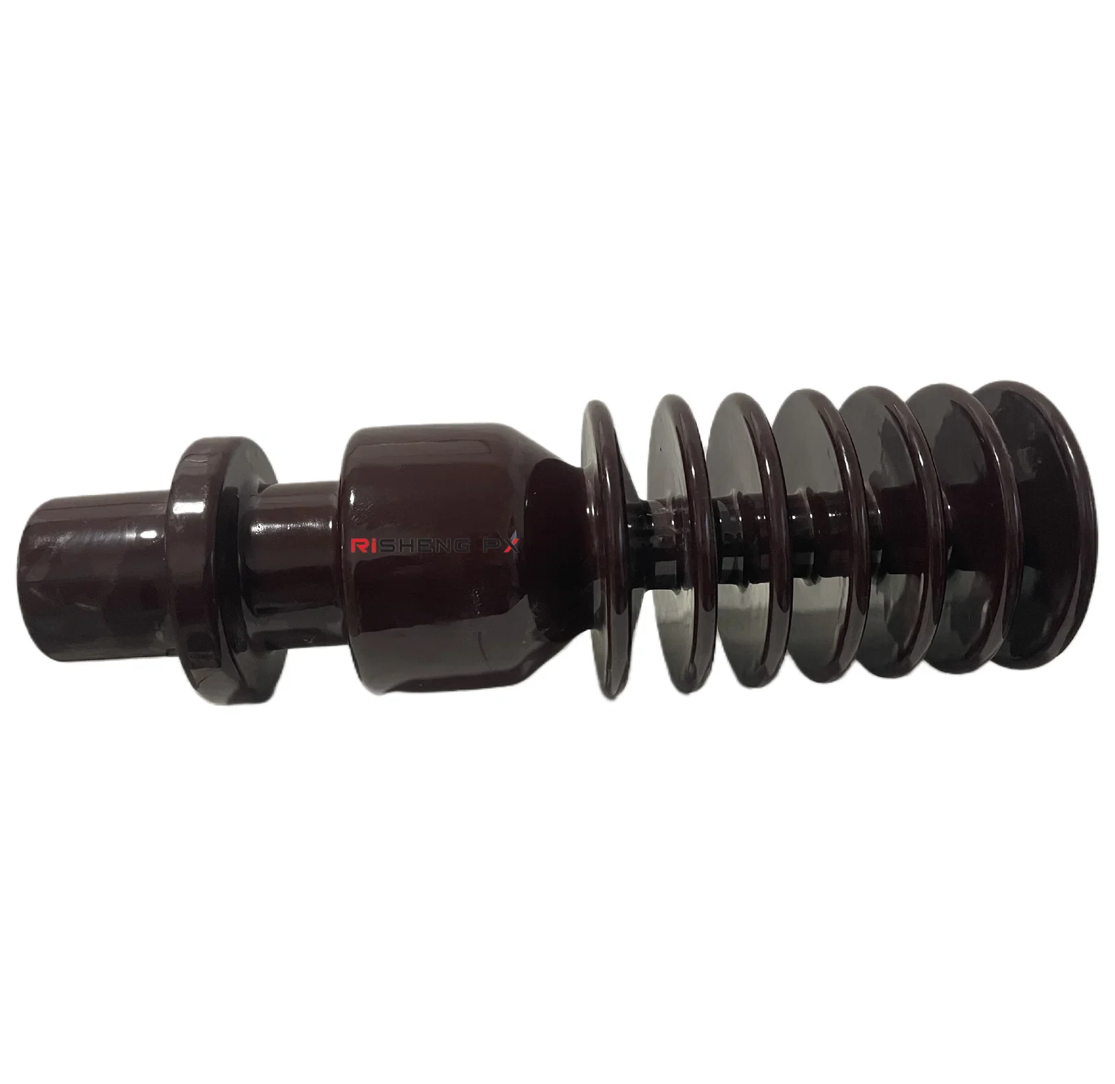 24kV transformer bushing showing threaded conductor stem and mounting flange